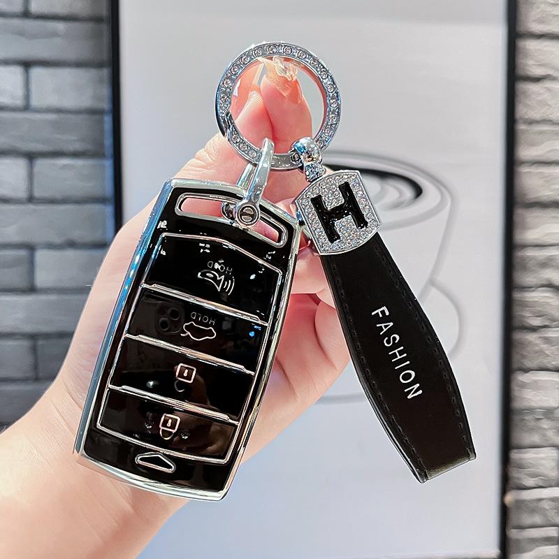 Tpu Car Remote Key Case Cover Protect Shell Fob For Hyundai  Genesis G70 G80 Eq900 G90 3 4 Bottons Accessories