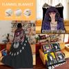 Music T-The R-Ramones Throw Flannel Cozy Print Blanket, Portable, Durable Machine Washable Cute Cool