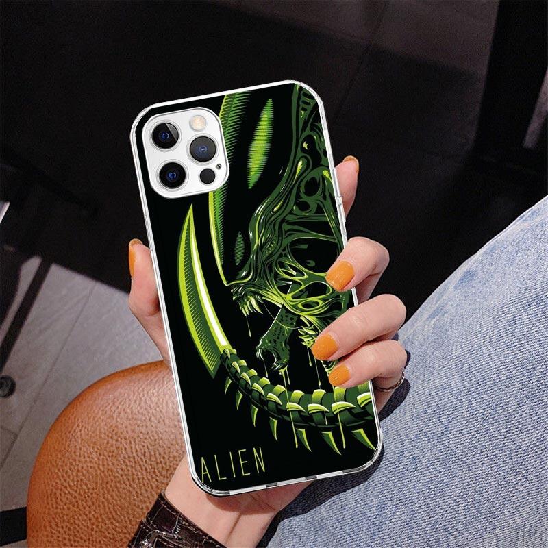 Cool A-Alien X-Xenomorph Phone Case For iPhone 17 Air 16 Pro Max 16E 15 + 14 Plus 11 12 13 Mini 7 8 SE Gift Print Cover Fundas