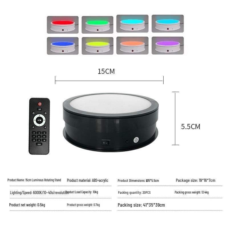 360° LED Adjustable Rotating Display Stand