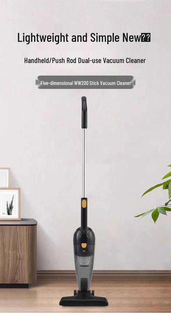 4-Meter Cord Household Handheld Vacuum Cleaner, Multi-functional & Portable, 600W