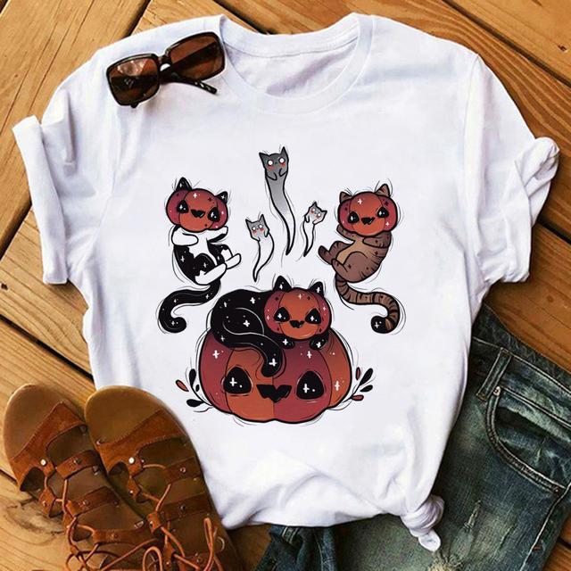 Tricou Satan Demon Moarte înfricoșător Tricou cu imprimeu cu demoni pentru femei Tricou cu desene animate Grim Reaper Baphomet