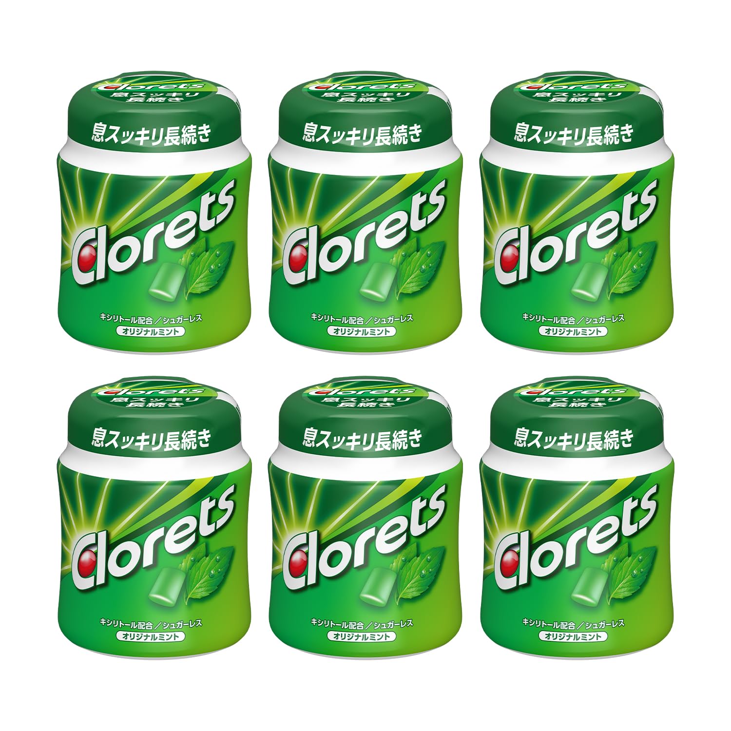 

Mondelez Clorets Оригинальная мята Бутылка 140г x 6