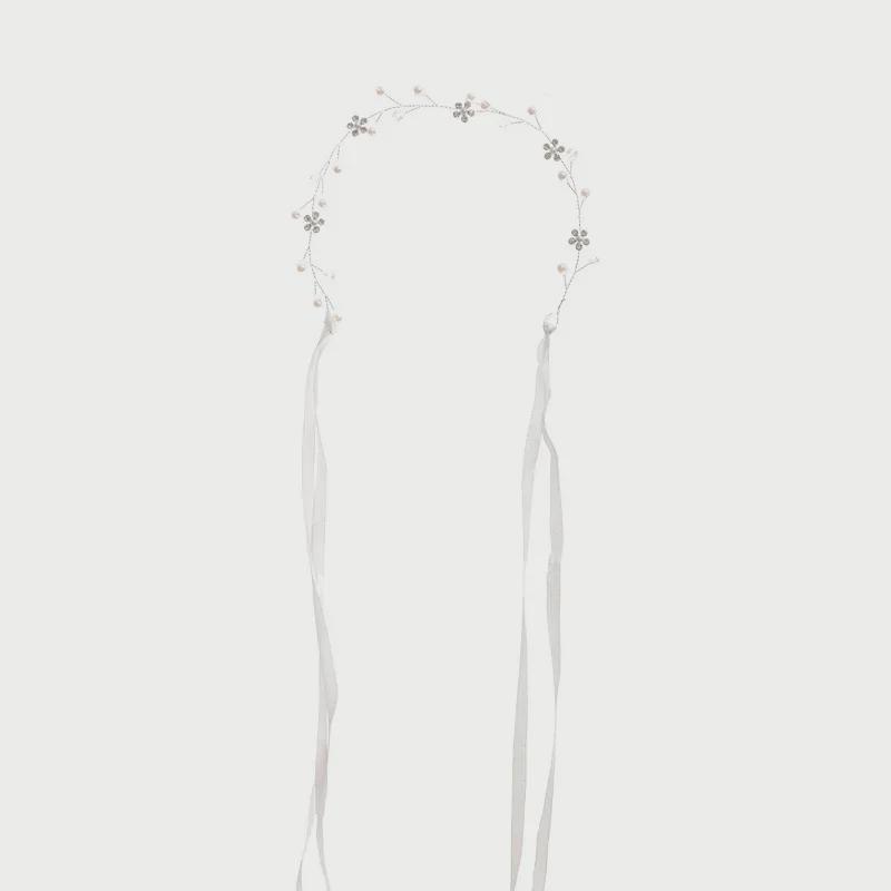 Tuanming Korean Bridal Pearl & Rhinestone Headband - Elegant Hair Accessories for Bridesmaids & Weddings