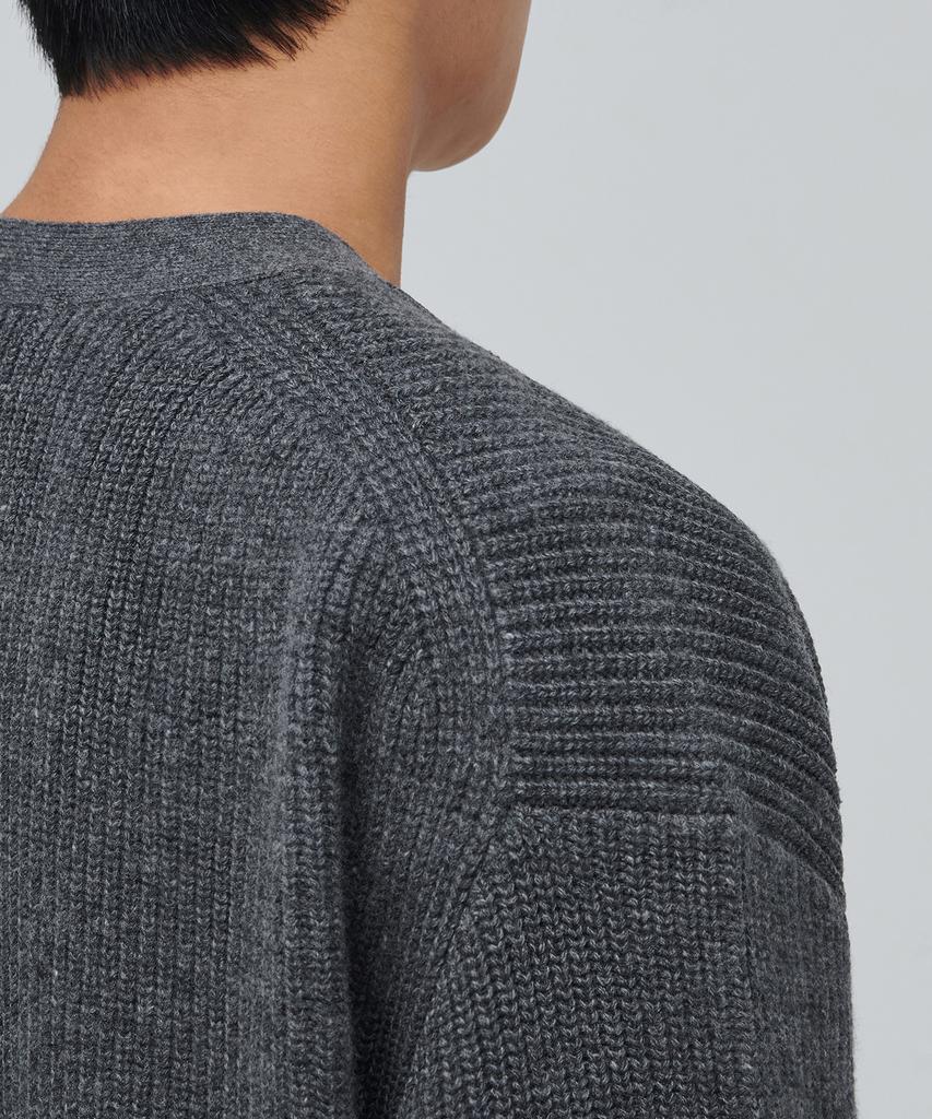 Musinsa Standard Lambswool Oversized Cardigan [Medium Gray]