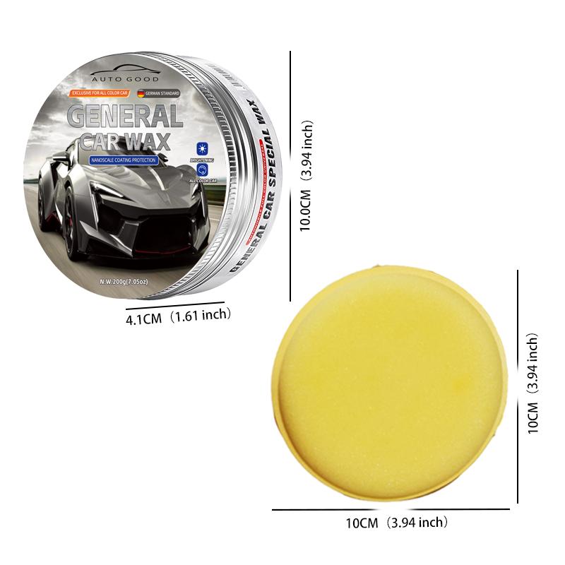 200g General Car Wax for All Color Car Paint Care, Waterproof Wax, Renovation Polishing Protection, Hydrophobic Coating