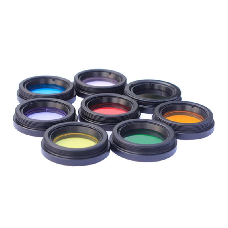 Agnicy 1,25 Zoll M28 Mikroskopfilter Mondfilter Okular für astronomisches Teleskop Zubehör 8 Farben zur Auswahl