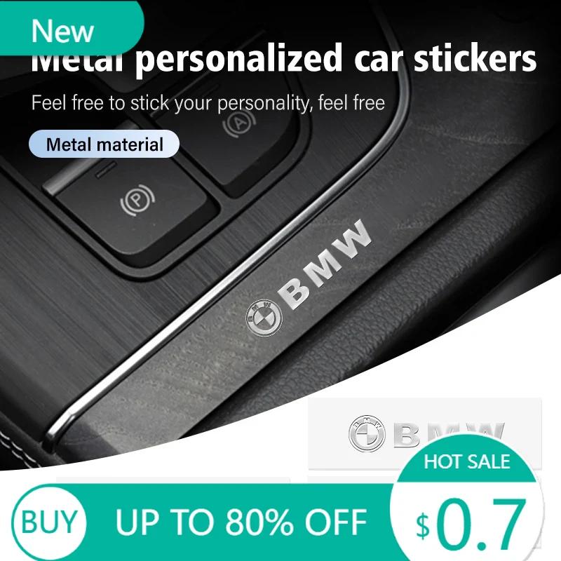 New Metal Car Logo Emblem Decal Anywhere Stickers Decor Accessories For BMW E87 E70 E91 E30 G20 E92 E93 E60 E46 E90 G30 E53