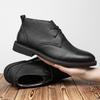 Mens Casual Business Office Formal Dress Chelsea Boots Shoes Genuine Leather Boot Black Ankle Botas Hombre Chaussure 2025