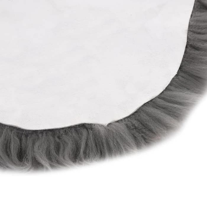 VidaXL Tapis en peau de mouton 60 x 90 cm Gris clair