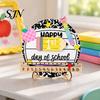 Educational Writing Board for Children First Day of School Chalkboard Sign, Reusable Wooden Milestone Board, Preschool Sign Back to
