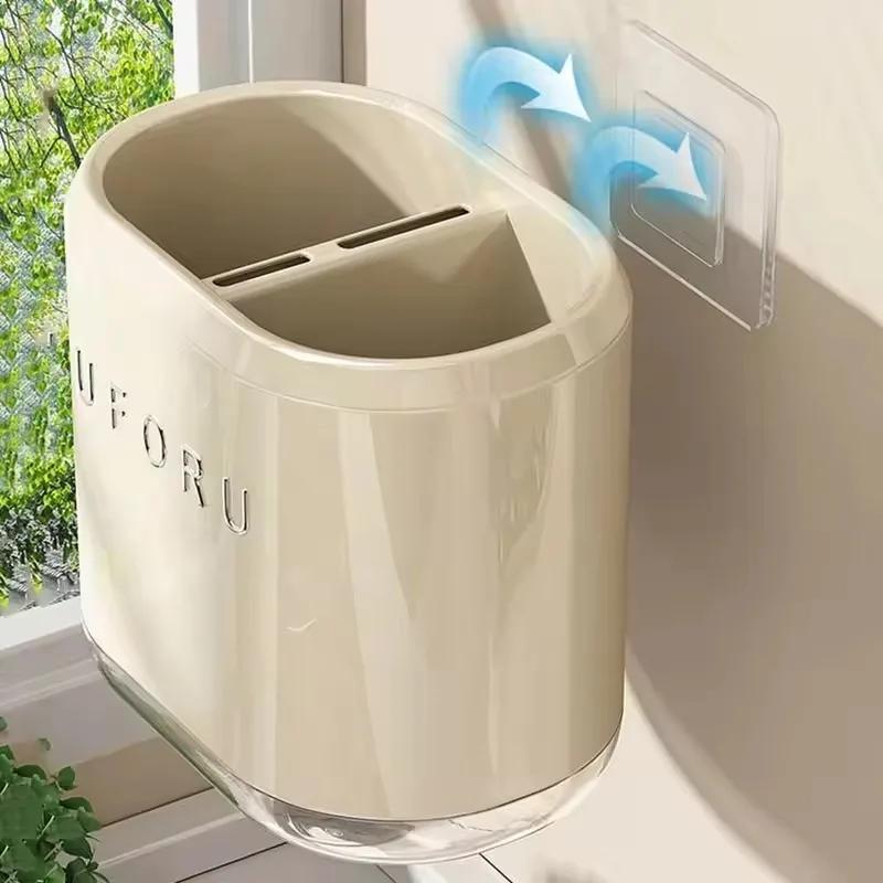 1/2/4PCS Chopstick Storage Box Multi Functional Kitchen Storage Rack Knife Block Drainage Cutlery Rack Spoon Fork Organizer Rack