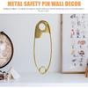 Large Hanging Safety Pins, Zinc Alloy Decorative Hanging Pin, 8.5'' Huge Safety Pin Wall Decor Laundry Room Signs Laundry Room Wall Home Decoration