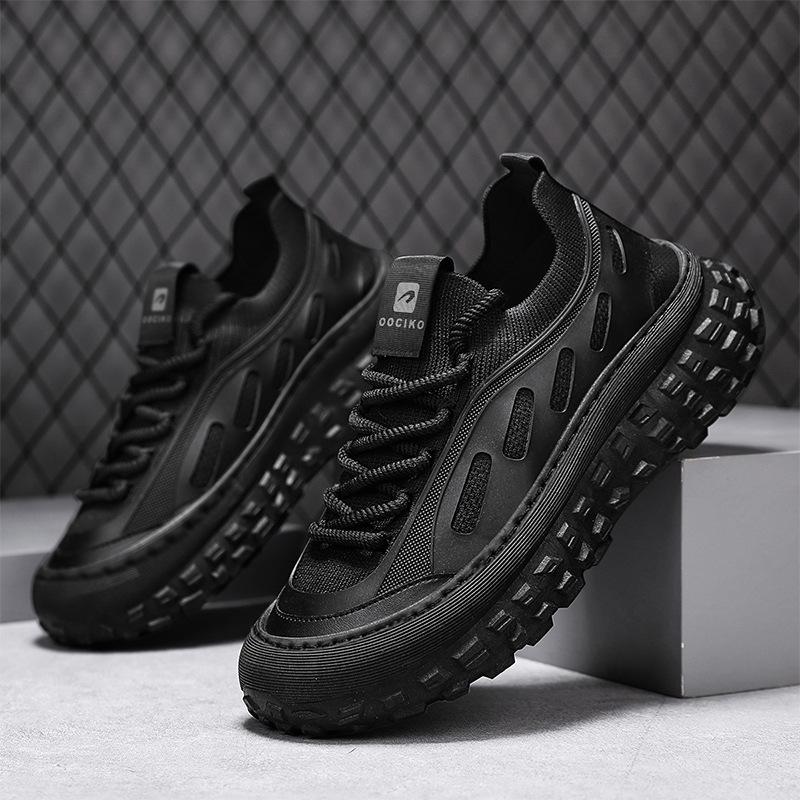 Herrenschuhe 2025 neue Sommer atmungsaktive Mesh-Schuhe Herren Sport und Freizeit trendige Schuhe Mode dicksohlige erhöhende Dad-Schuhe