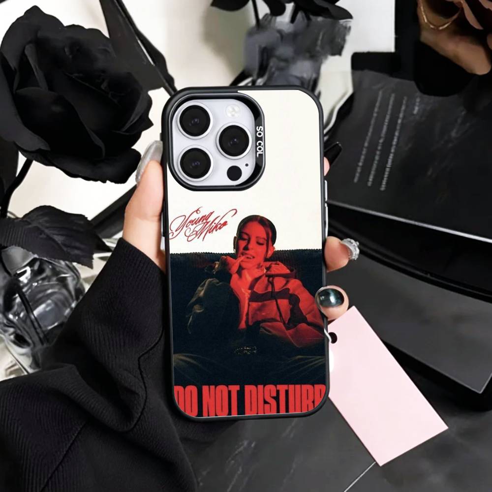 Sängerin Young Miko Nicht stören Handyhülle Für iPhone17,16,15,14,13,12,11 Plus,Pro Max Farbige Silberbeschichtete Innenabdeckung