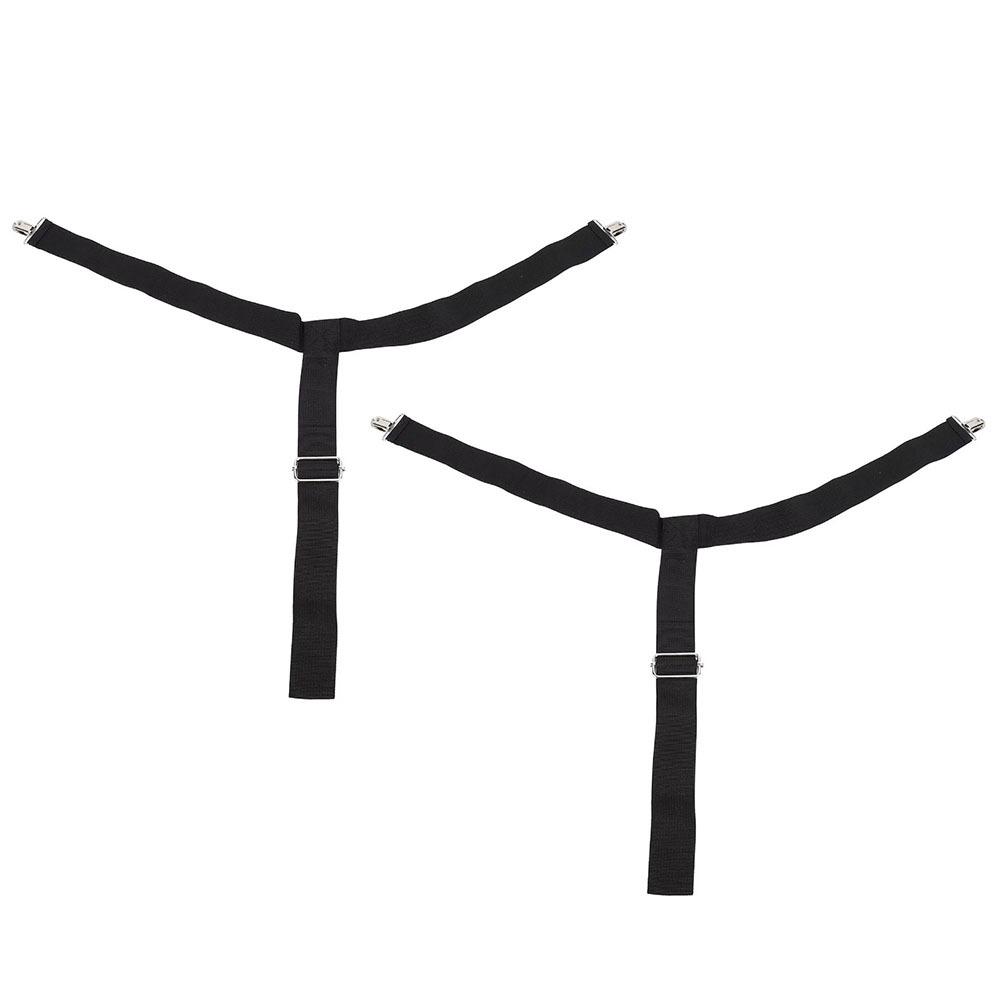 2Pcs Set Black Pants Wearing Assist Clip Adjustable Trouser Pulling Helper Pregnant Women