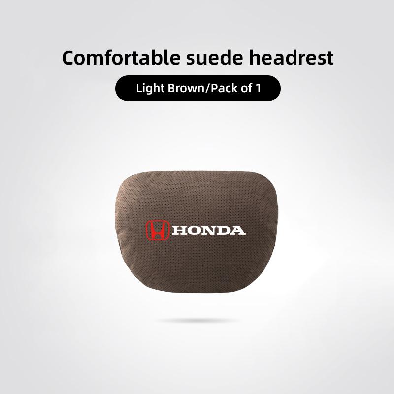 qntbk5 Car Headrest Neck Pillow & Lumbar Support Cushion Auto Interior For Honda CR-V Accord Civic HR-V Pilot Odyssey Fit Jazz Vezel