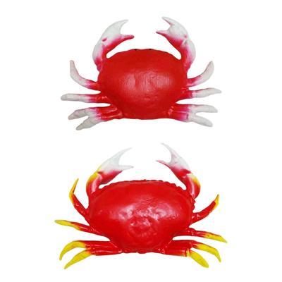1/2Pcs Realistic ABS Crab Display Models Ornament For Home Decors And Window Showcases With Realistic Detail