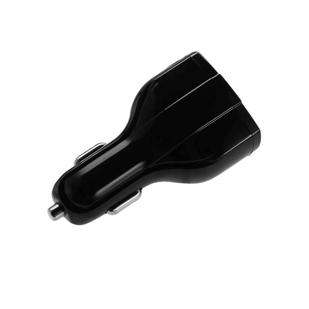 Buy Universal Car Charger 3.5A 1.8A Fast Power Triple USB Ports Adapter Black at affordable