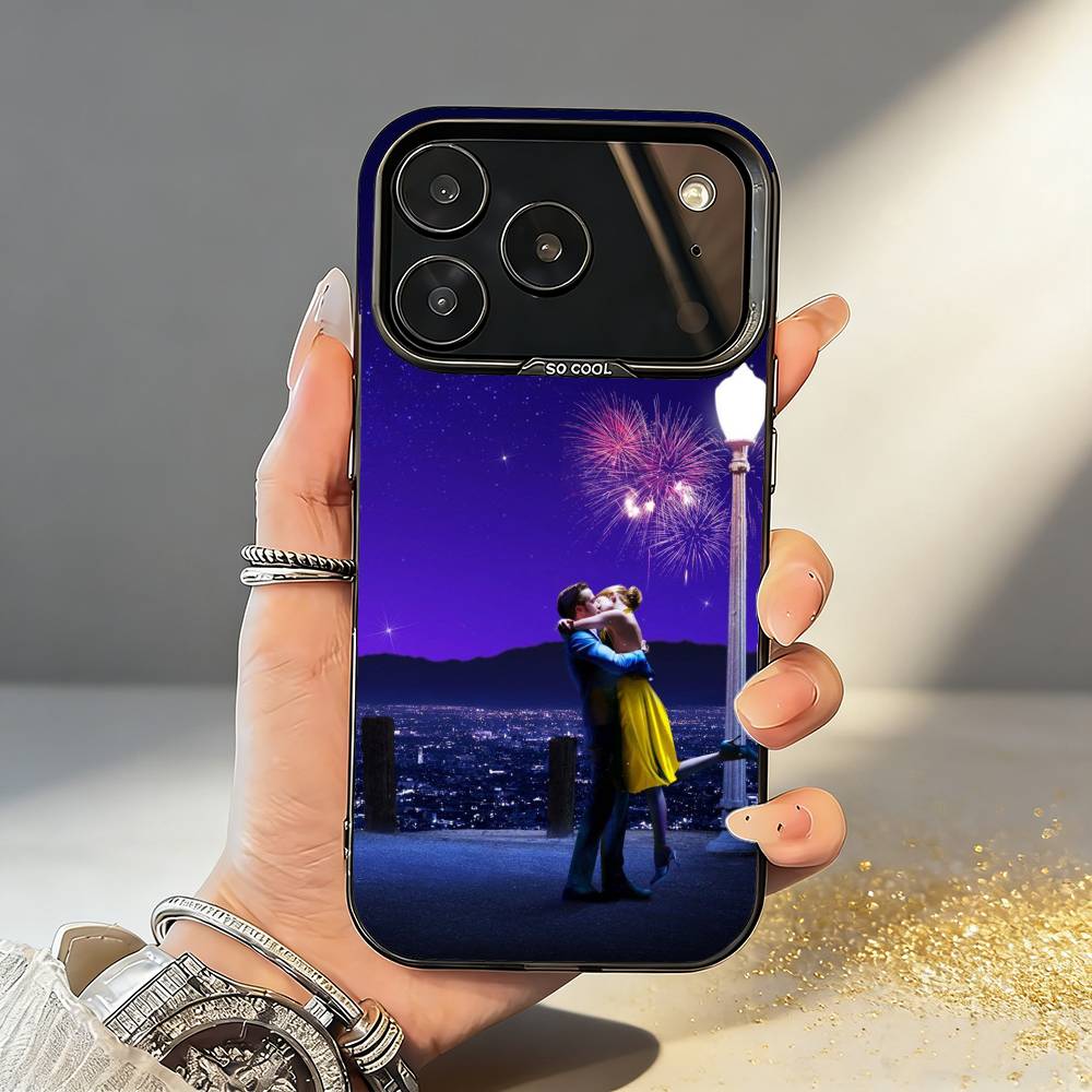 F-Film La La Land Phone Case For iPhone17,16,15,14,13,12,11,Pro,MAX White Matte Shockproof Cover