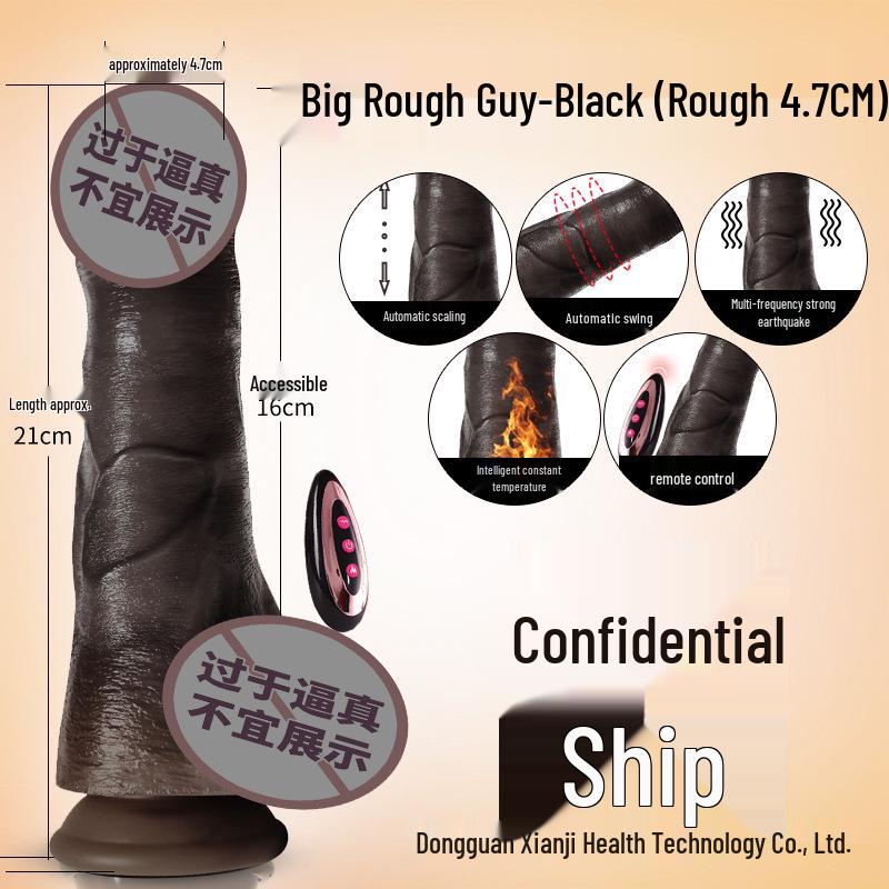 Realistic Telescopic Vibrating Dildo for Women - Adult Sex Toy
