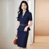 Women's Professional Short Sleeve Blazer Suit
