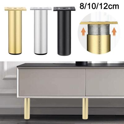 Aluminium Alloy Furniture Legs Adjustable Replacement Cabinet Legs Wear-resistant Anti Scratch Nightstand Storage Box Leg