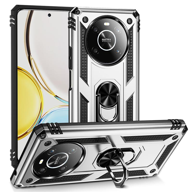 Pouzdro/pouzdro pro Honor X9 X 9 4G s magnetickým kovovým kroužkem do auta a držákem na telefon pro Honor X9 4G Honor X9 4G quot; Nárazuvzdorný pancéřový zadní kryt