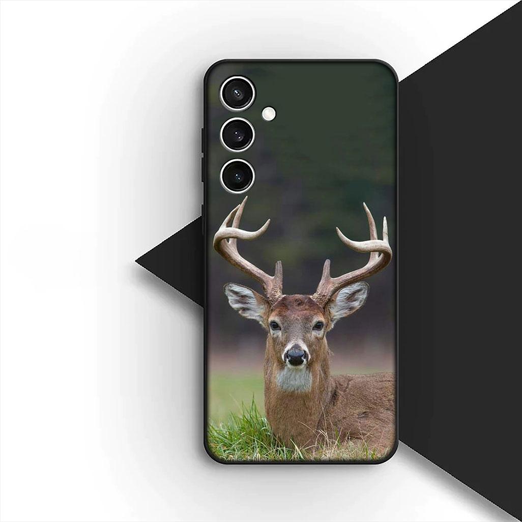 

Cover for Samsung Galaxy S24 S25 S23 FE Ultra Plus S7 Edge S25+ S23+ A56 5G Casing Phone Case Forest Deer Hunting buck Galaxy S25 Ultra