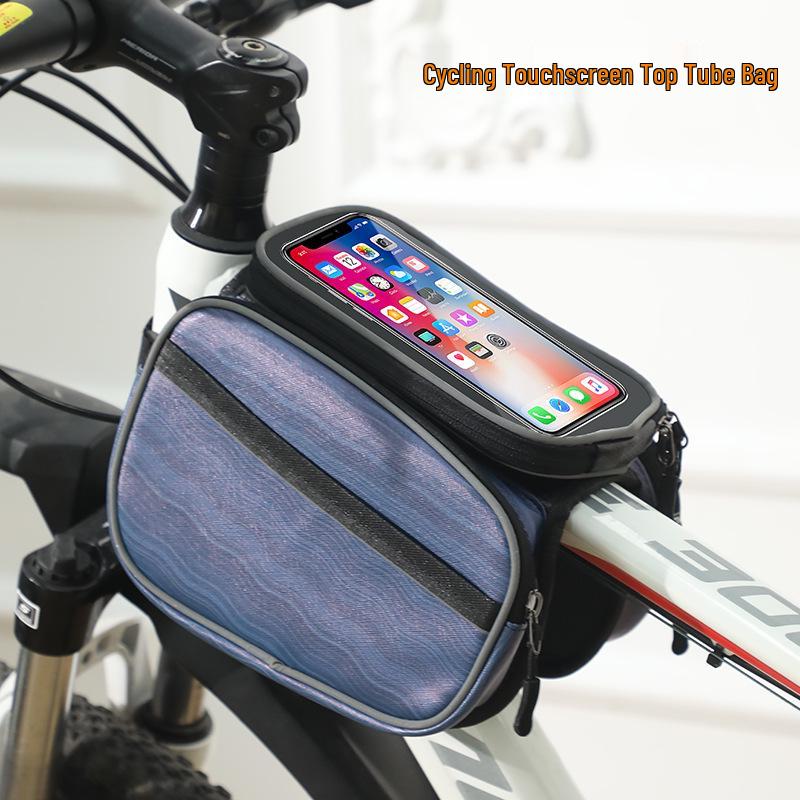Waterproof Bicycle Front Pannier with Phone Storage