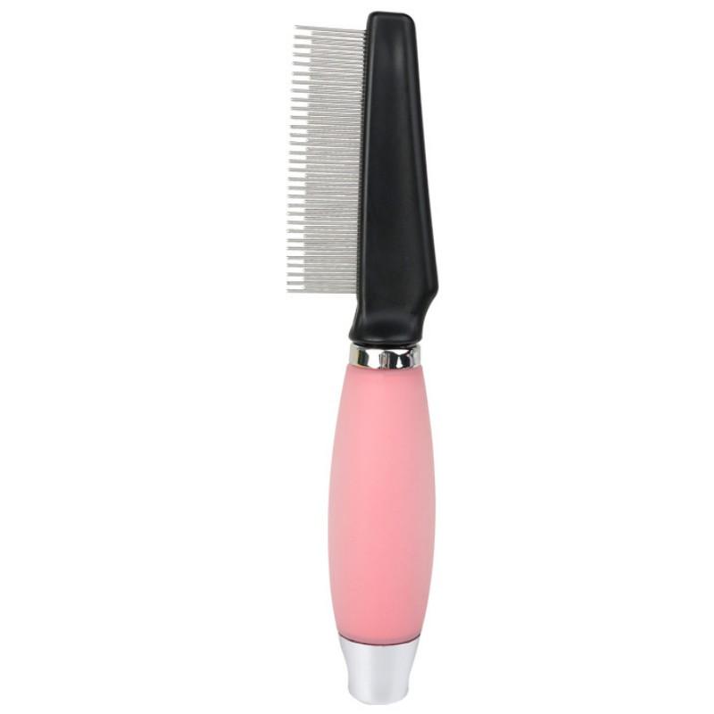 Dog Comb Pet Hair Remover Massage Cat Brush Silicone Handle Combs for Cats Hair Knot Opening Dog Grooming Brush Pets Acessorios