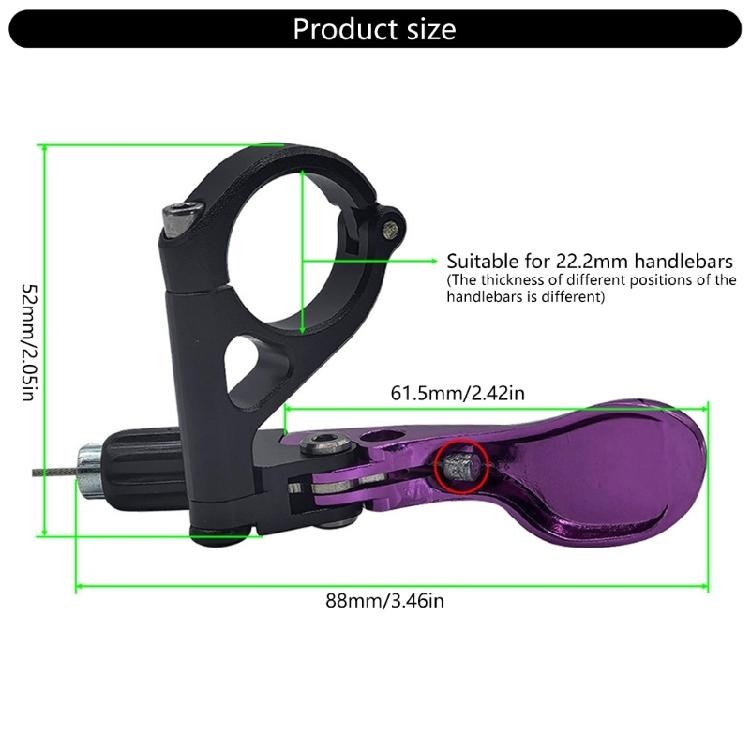 Aluminum Alloys Bike Dropper Post Remote Lever Bike Seats Tube Height Cable Adjustable Lever Easy to Installation