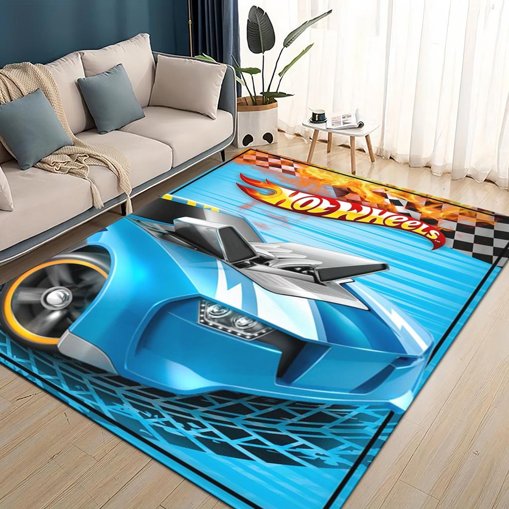 Hot Wheels 27 Style New Racing Car Cartoon Carpet Rug for Living Room Bedroom Home Sofa Decoration,Kids Play Non-slip Floor Mat
