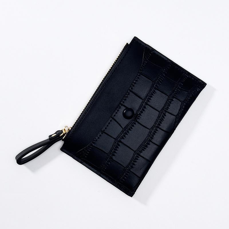 

Women s Ultra-Thin Zipper Coin Purse & Multi-Card Holder чорний