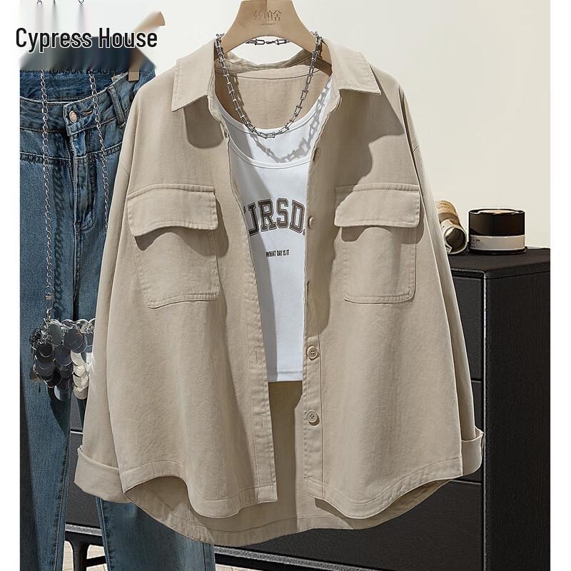 

Женская однотонная рубашка Silbai She с лацканами и длинными рукавами XL