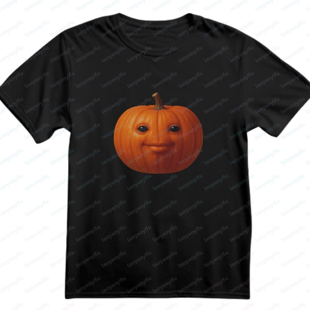 Niche Pompoen Meme T-shirt Harajuku Grafische T-shirts Herenkleding Grappig Buiten Hoge Kwaliteit C