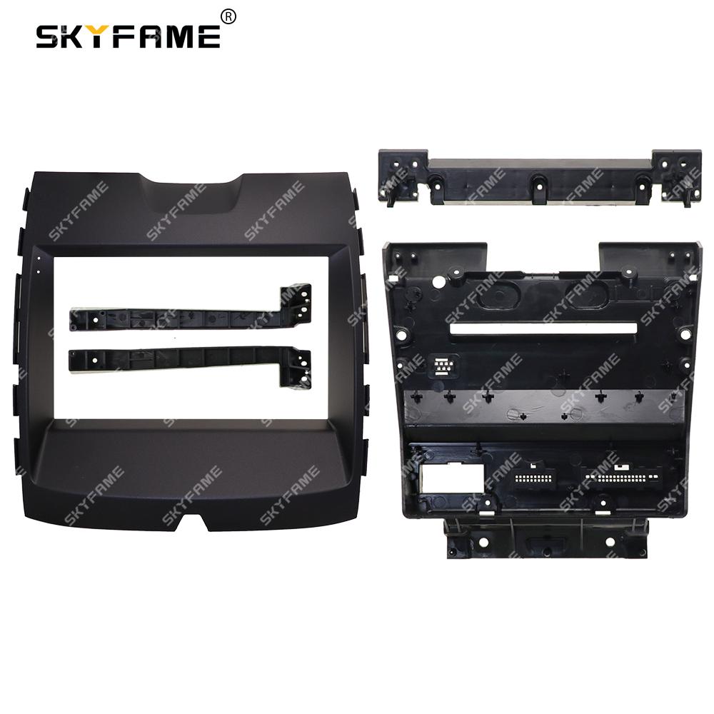 SKYFAME Car Frame Fascia Adapter Canbus Box Decoder Android Radio Dash Fitting Panel Kit For Ford Edge S-MAX Ranger