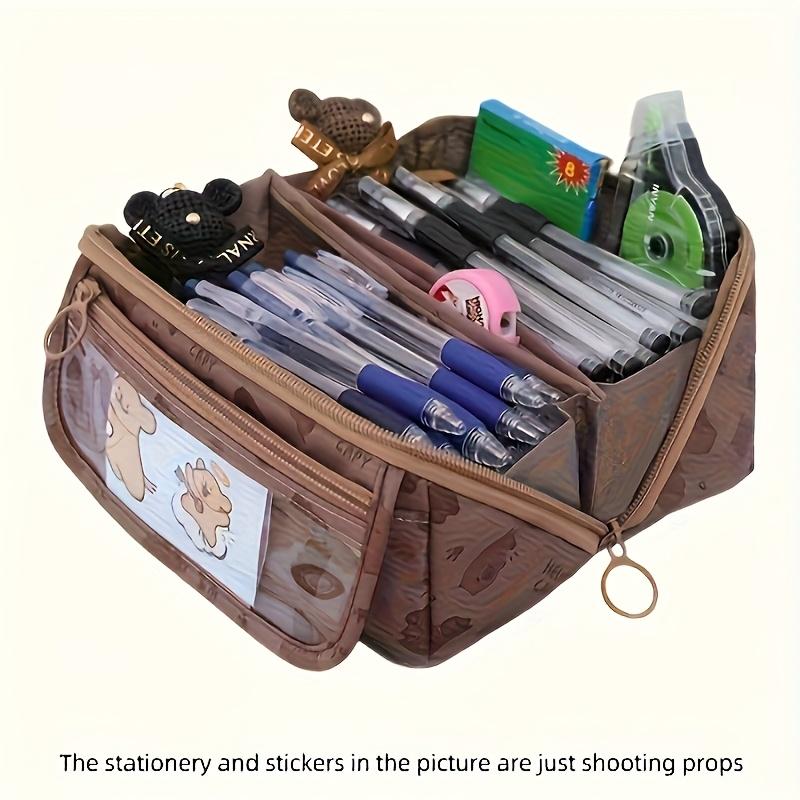 [Multi-Functional Pencil Case] Large-Capacity Multi-Functional Pencil Case with Desktop Organizer and Storage Box, Perfect for Study and Work