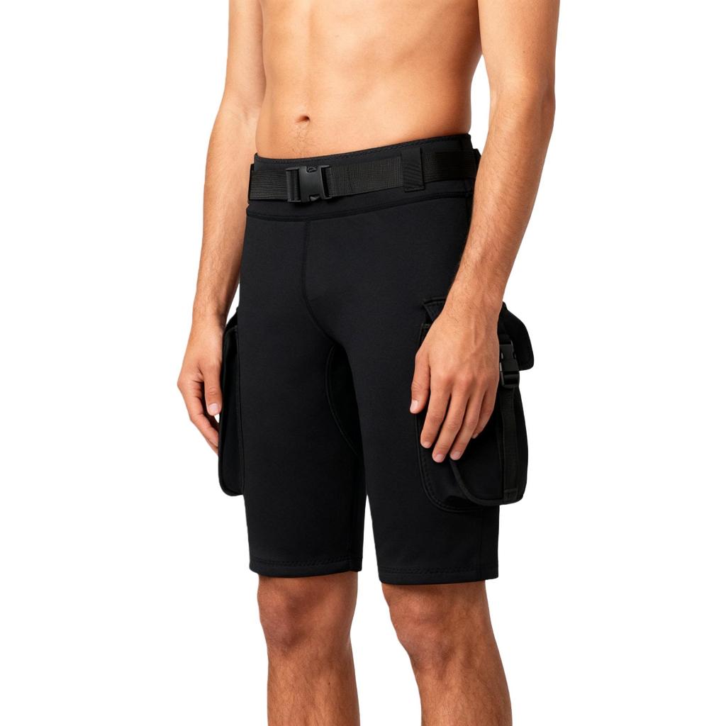3MM Unisex Tech-Tauchshorts zum Schnorcheln, Windsurfen, Rudern & Surfen mit Aufbewahrung