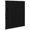 824937 vidaXL Tête de lit murale Noir 95,5x3x110 cm Bois massif de pin