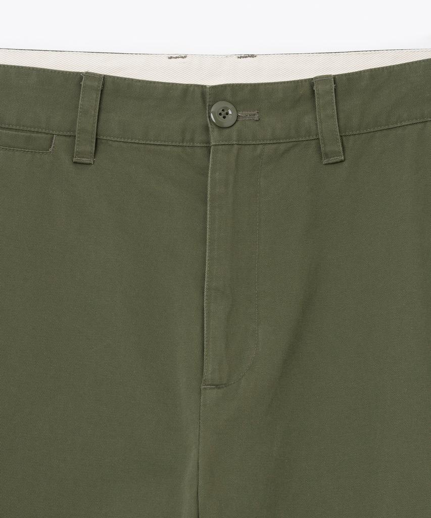 Uniform Bridge Basic Cotton Chino Pants Olive