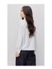 2026 New Women's White Bow Design Long Sleeve Fashion Shirt for Work