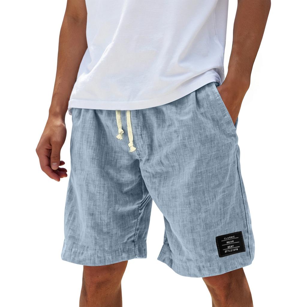 Men's Summer Casual Shorts Men's Fashion Sports Textured Shorts