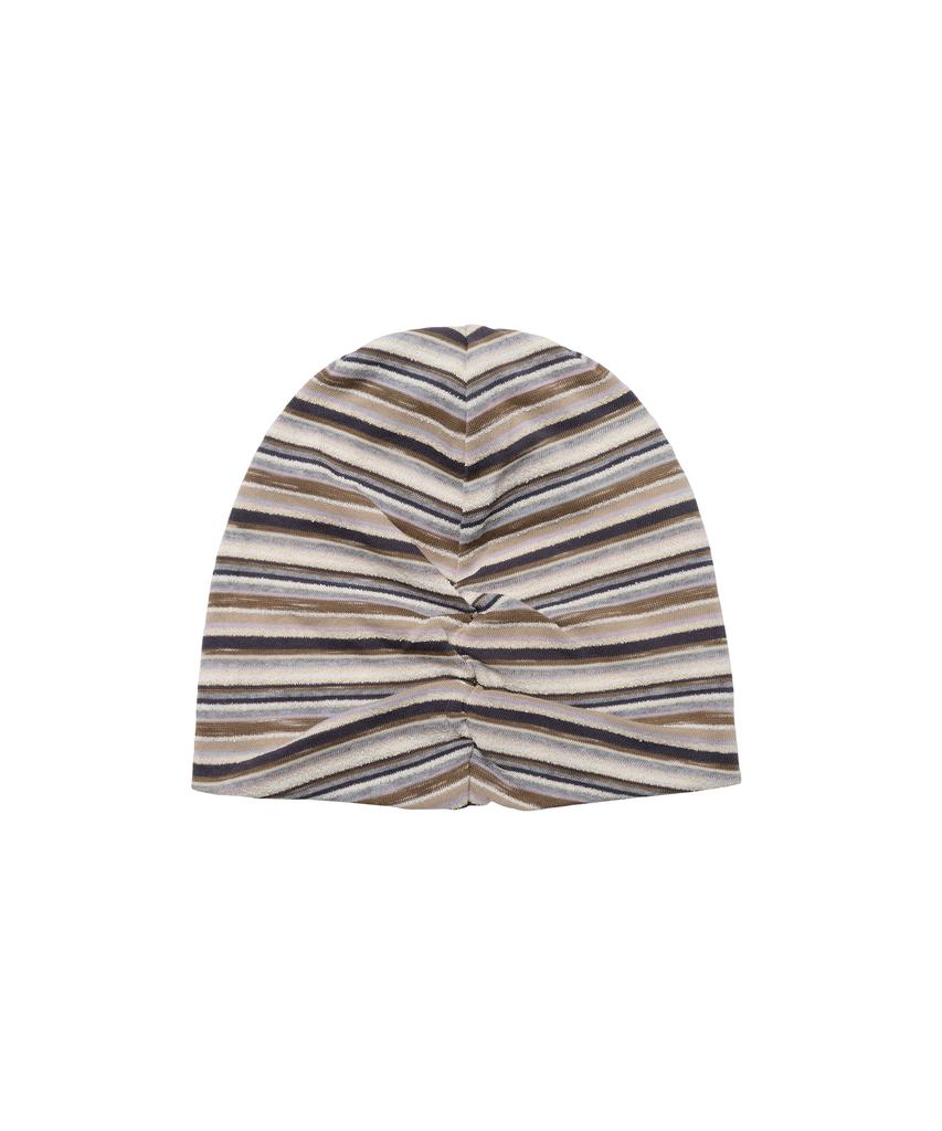 AMES-WORLDWIDE Soft Stripe Beanie Brown