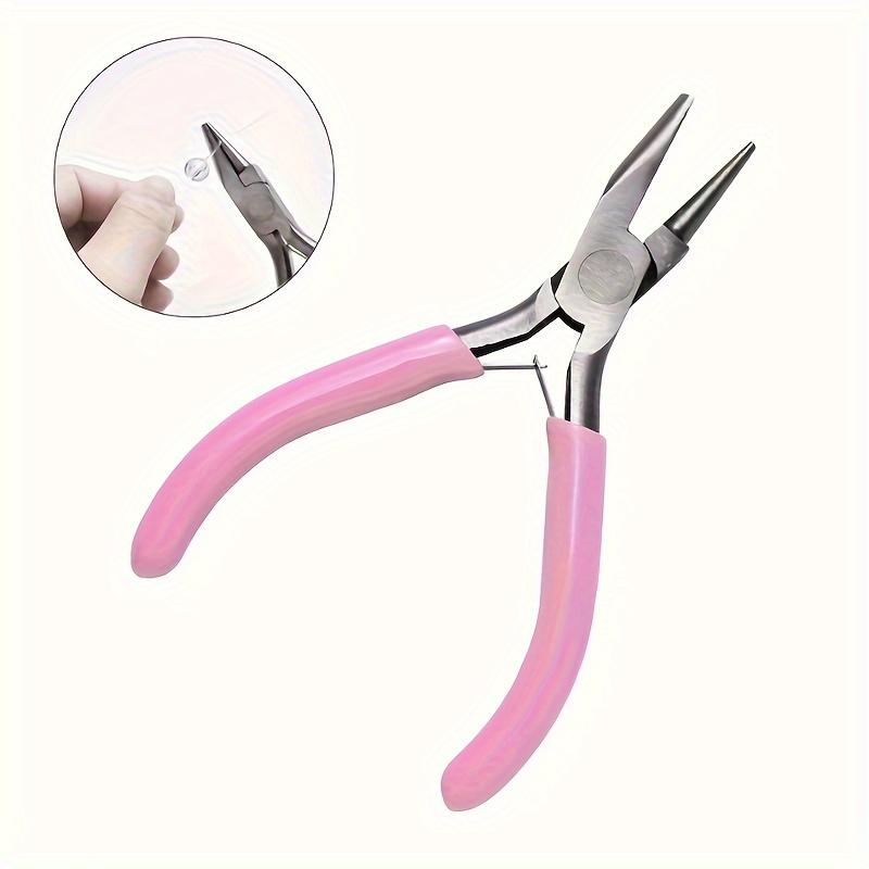 5-inch Professional Round Concave Pliers, Used for Jewelry Making Mini Precision Wire Loop Tools, Ideal DIY Manual Tools