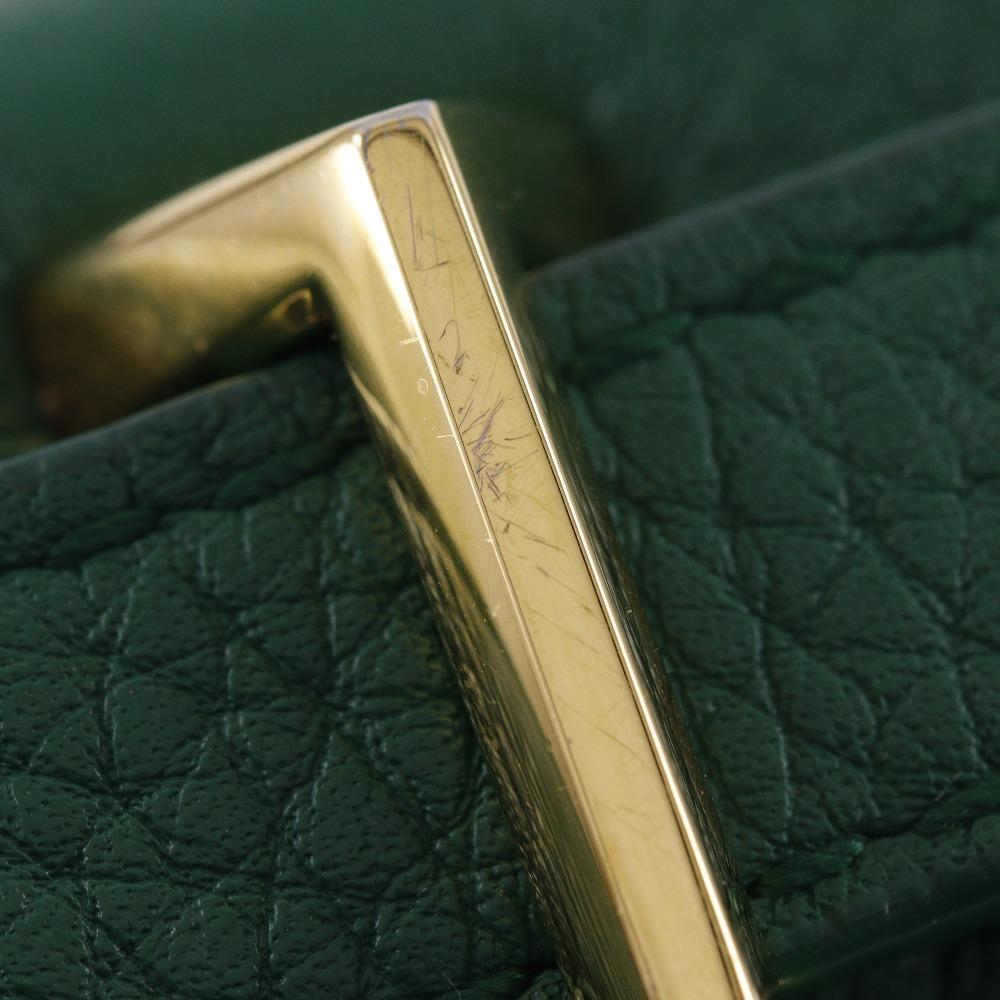 BOTTEGAVENETA Mounting Envelope Shoulder Bag 2WAYChainShoulder Green leather Women Used