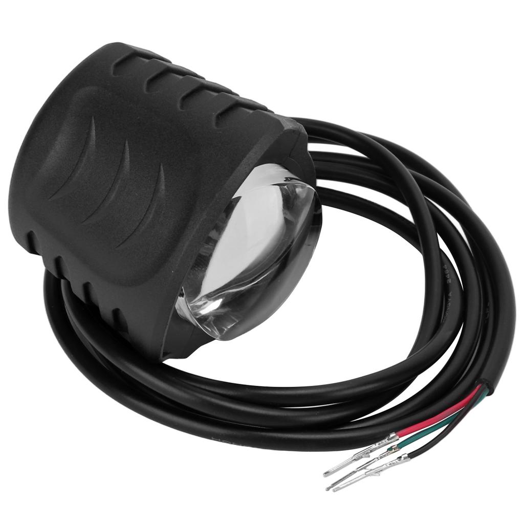 Electric Scooter Headlight Bright LED Inbuilt Horn Waterproof Easy Installation Electric Bicycle Headlamp