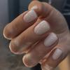 24Pcs Nude Pink Short Square Press On Nails Full Cover Acrylic False Nail Tips For Women DIY Manicure