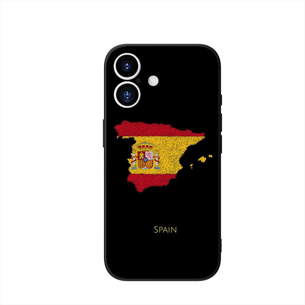 

Spain Flag Yellow Red Phone Case for Motorola Moto G54 G05 G24 G67 G55 G75 G85 G15 G57 G86 Power Edge 50 30 Ultra Fusion neo Pro Motorola Moto G15 Power