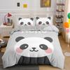 Bedding Set Panda Duvet Cover Set Teens Boys Girls Cartoon Animal Quilt Cover Queen Size Comforter Cover With Pillow Case 2/3pcs